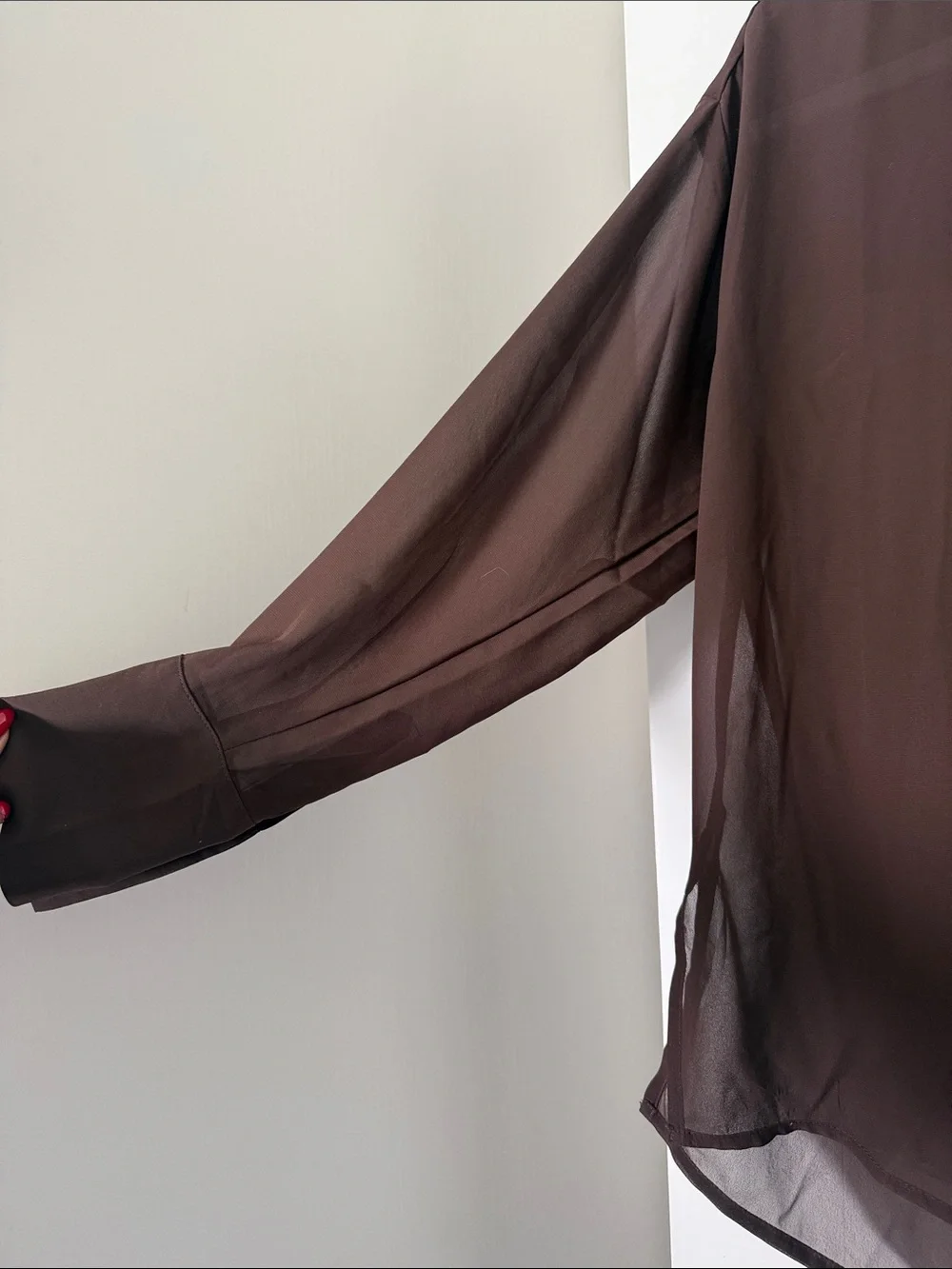 Abercrombie & Fitch Brown Long-Sleeve Button-Down Shirt